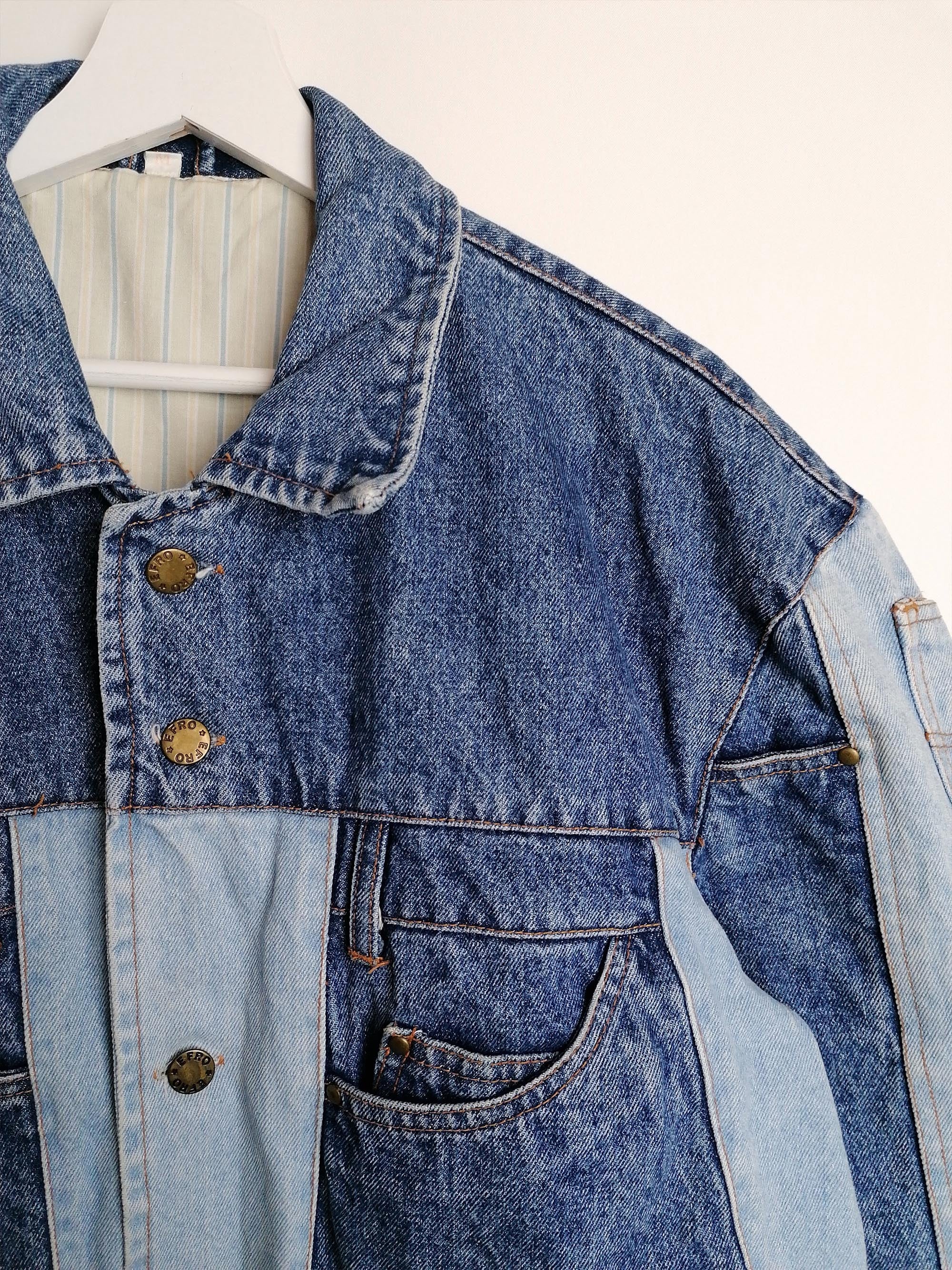 80's EFRO Unisex Denim Trucker Jacket - size M-L