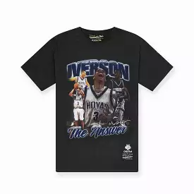 Allen Iverson Georgetown Hoyas The Answer Tee - Faded Black