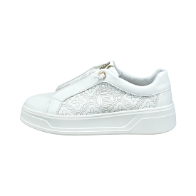 BAGATT White/Gold Platform Trainer