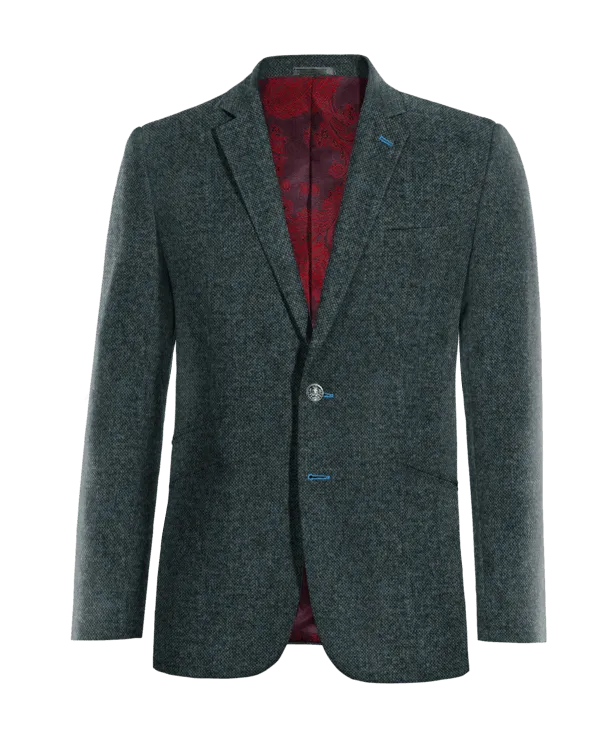  Blazer azul de donegal tweed edición limitada