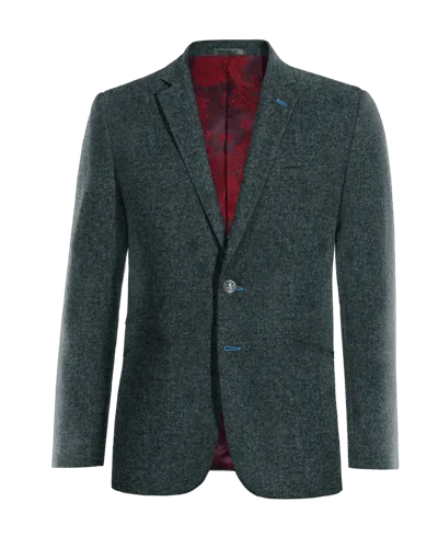  Blazer azul de donegal tweed edición limitada