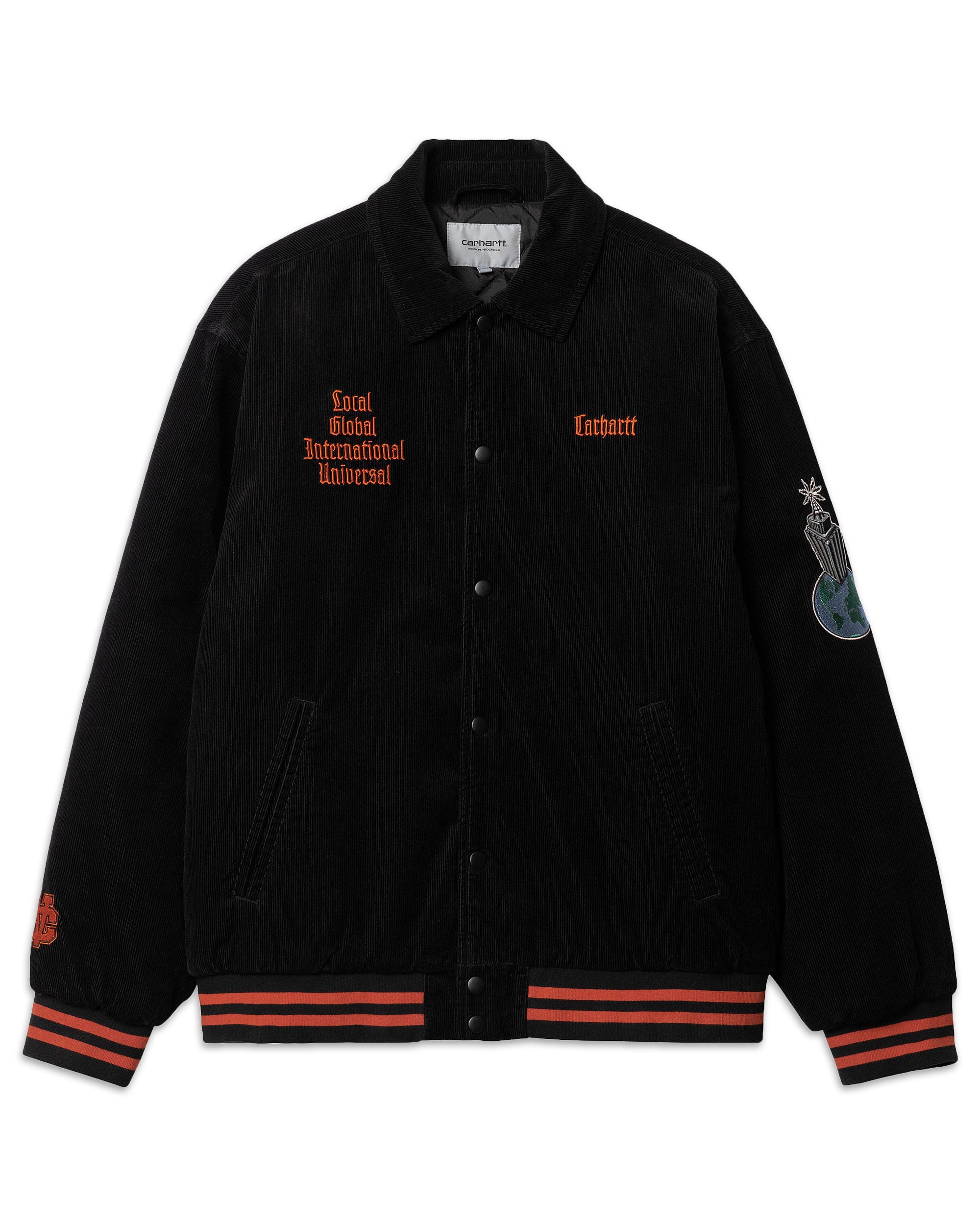 Carhartt Wip Letterman Jacket Black