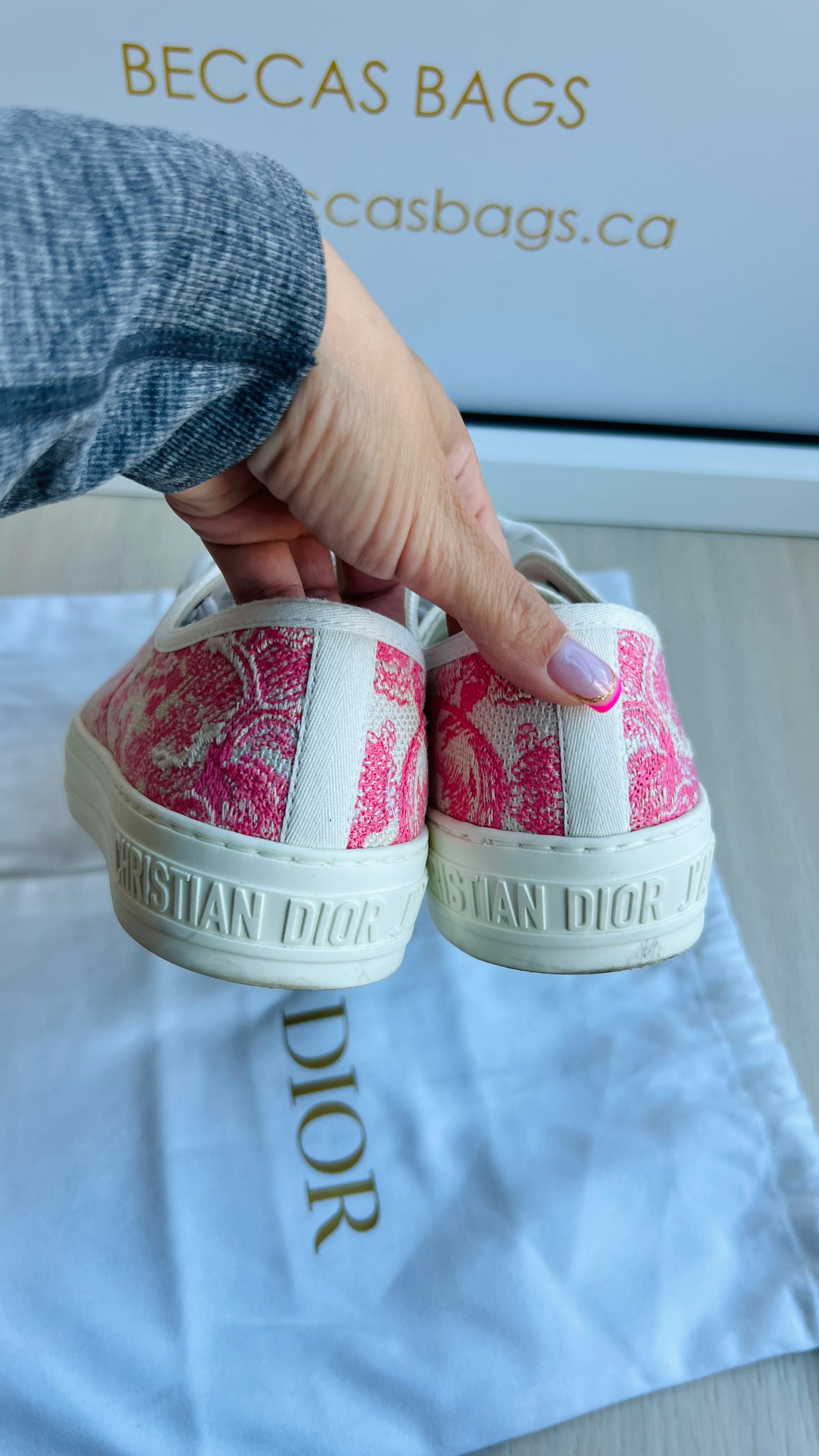 Christian Dior Walk N Dior Toile Sneakers