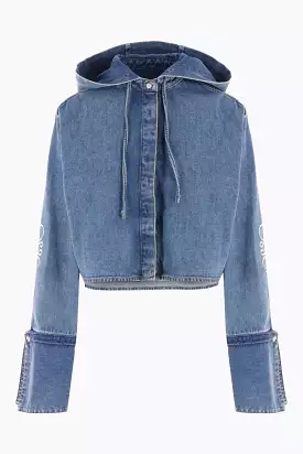 denim cropped jacket