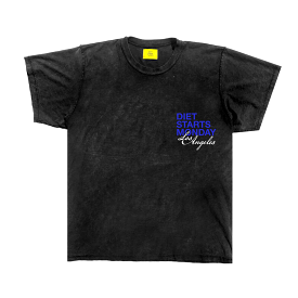 Diet Starts Monday LA Tee (Vintage Black/Blue)