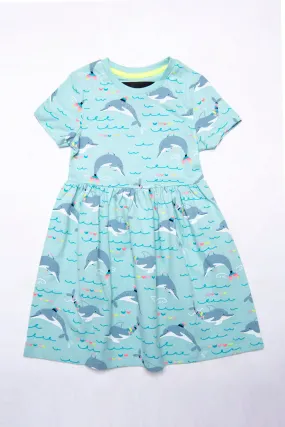 DOLPHINE PRINTED JERSEY DRESS