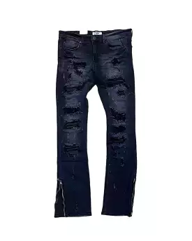 Drip Stacked Denim