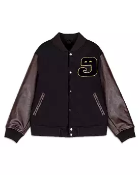 Giacca Bomber Lust Mantra Wool Baseball Jacket Nero