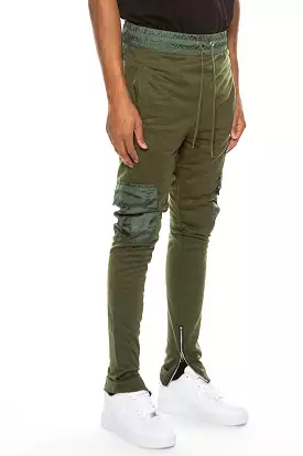 Heathered Slub Cargo Joggers