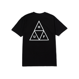 Huf Set Triple Triangle S/S T-Shirt - Black