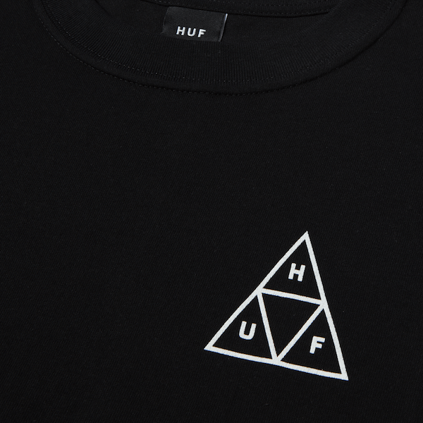 Huf Set Triple Triangle S/S T-Shirt - Black