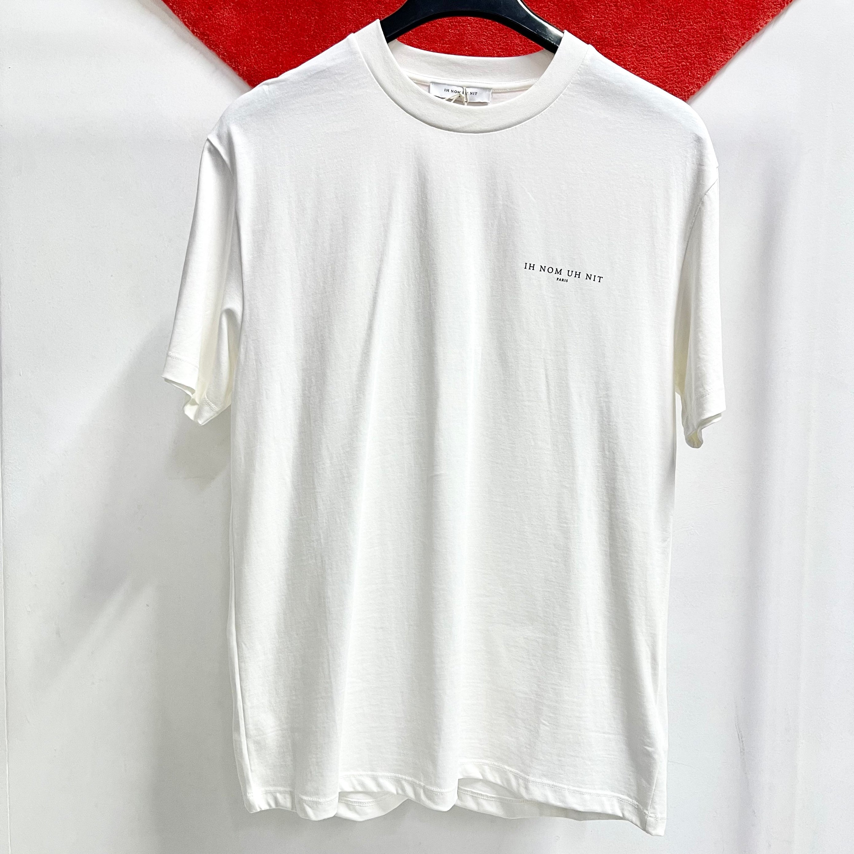 IH NOM UH NIT Paris Chest Logo Tee Off White NUS23201