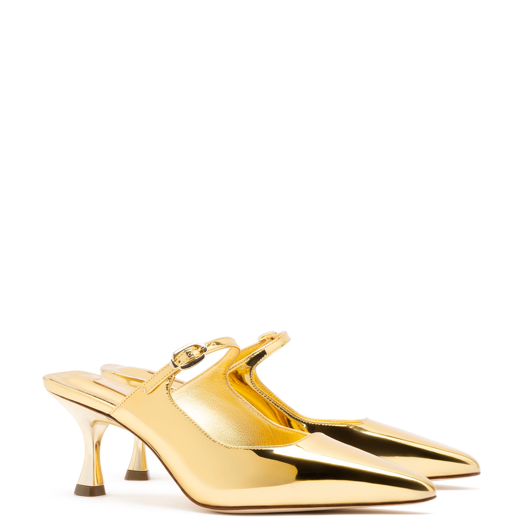 Ines Mule In Specchio Gold