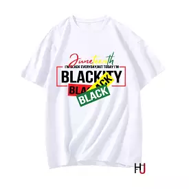 Juneteenth Black History New Streetwear Hipster T-shirt