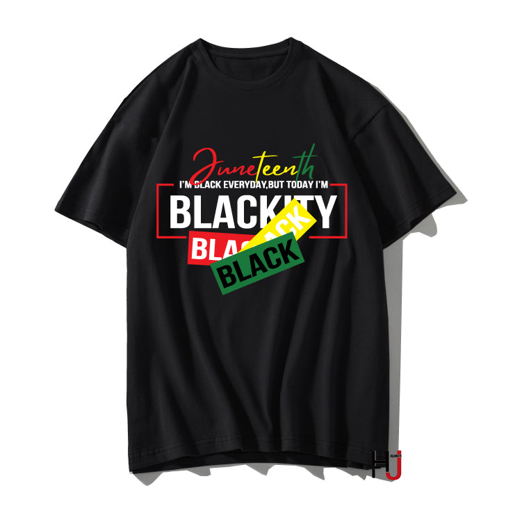 Juneteenth Black History New Streetwear Hipster T-shirt