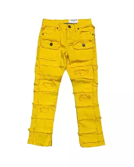 Kid’s Layered Stacked Color Jean