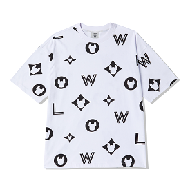 LifeWork Big Monogram Tee White