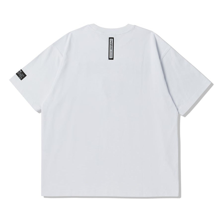 LifeWork Embossed Bulldog Logo Tee White