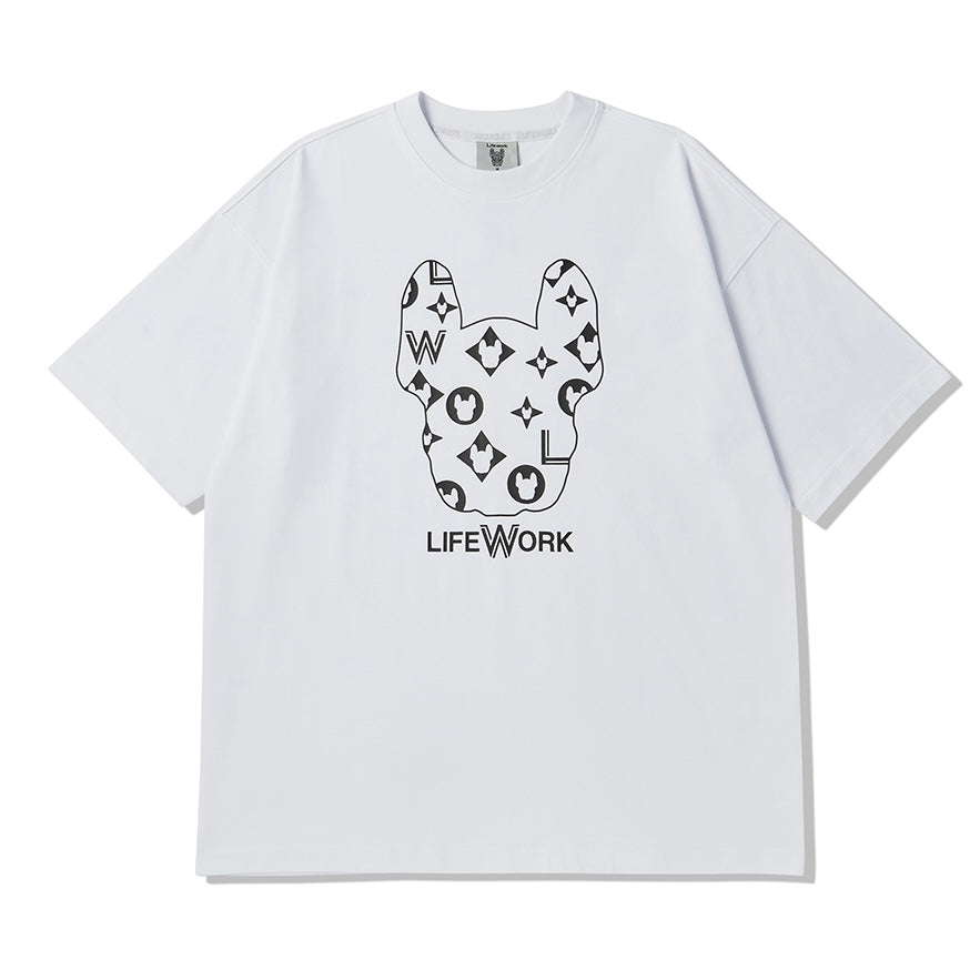 LifeWork LW Monogram Tee White