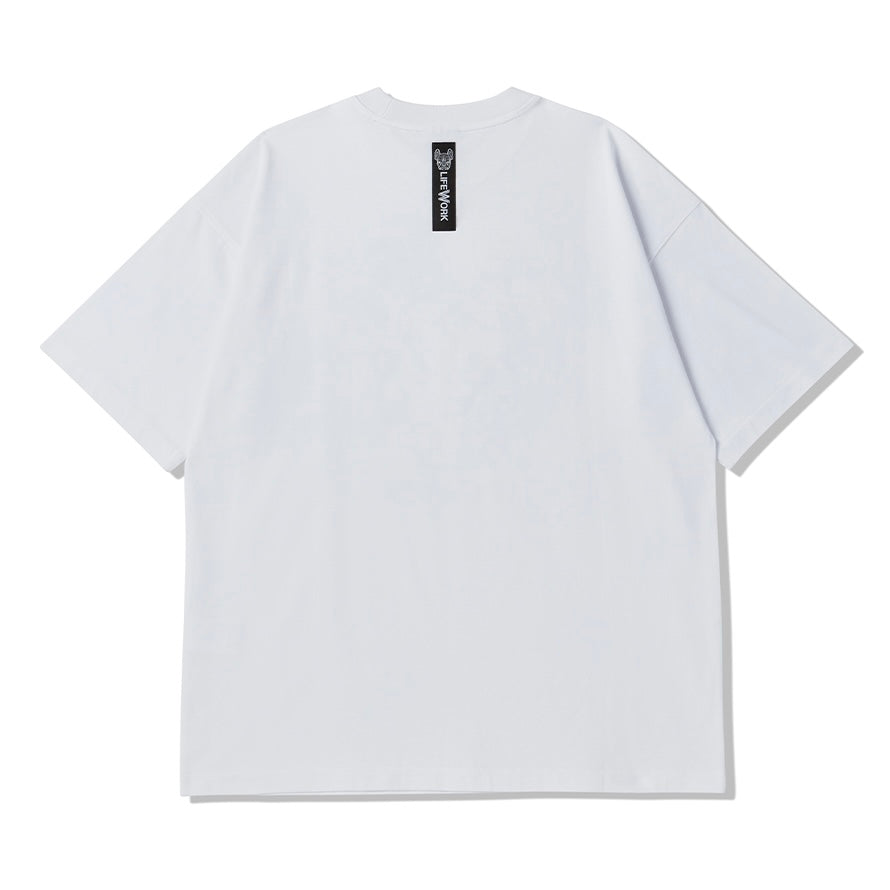 LifeWork LW Monogram Tee White