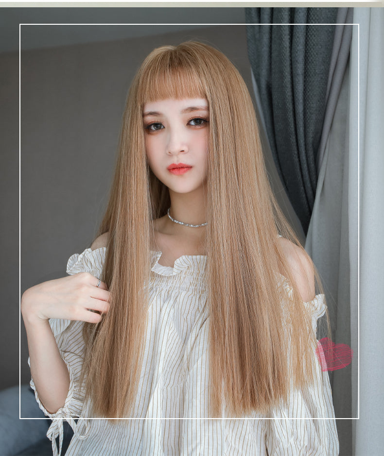 LOLITA GOLDEN LONG STRAIGHT NATURAL WIG BY31035