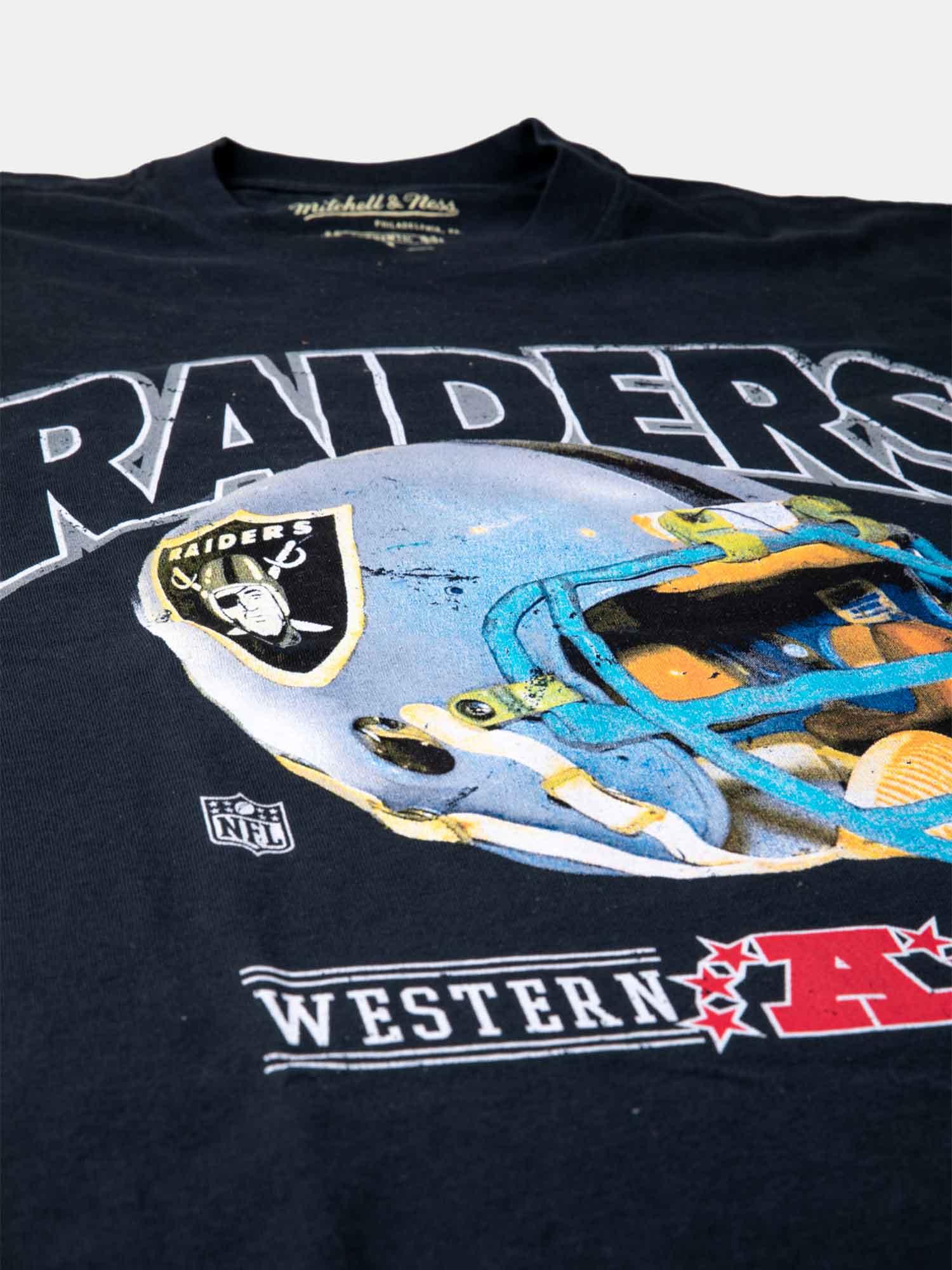 Mitchell & Ness LA Raiders Vintage Helmet Tee - Black