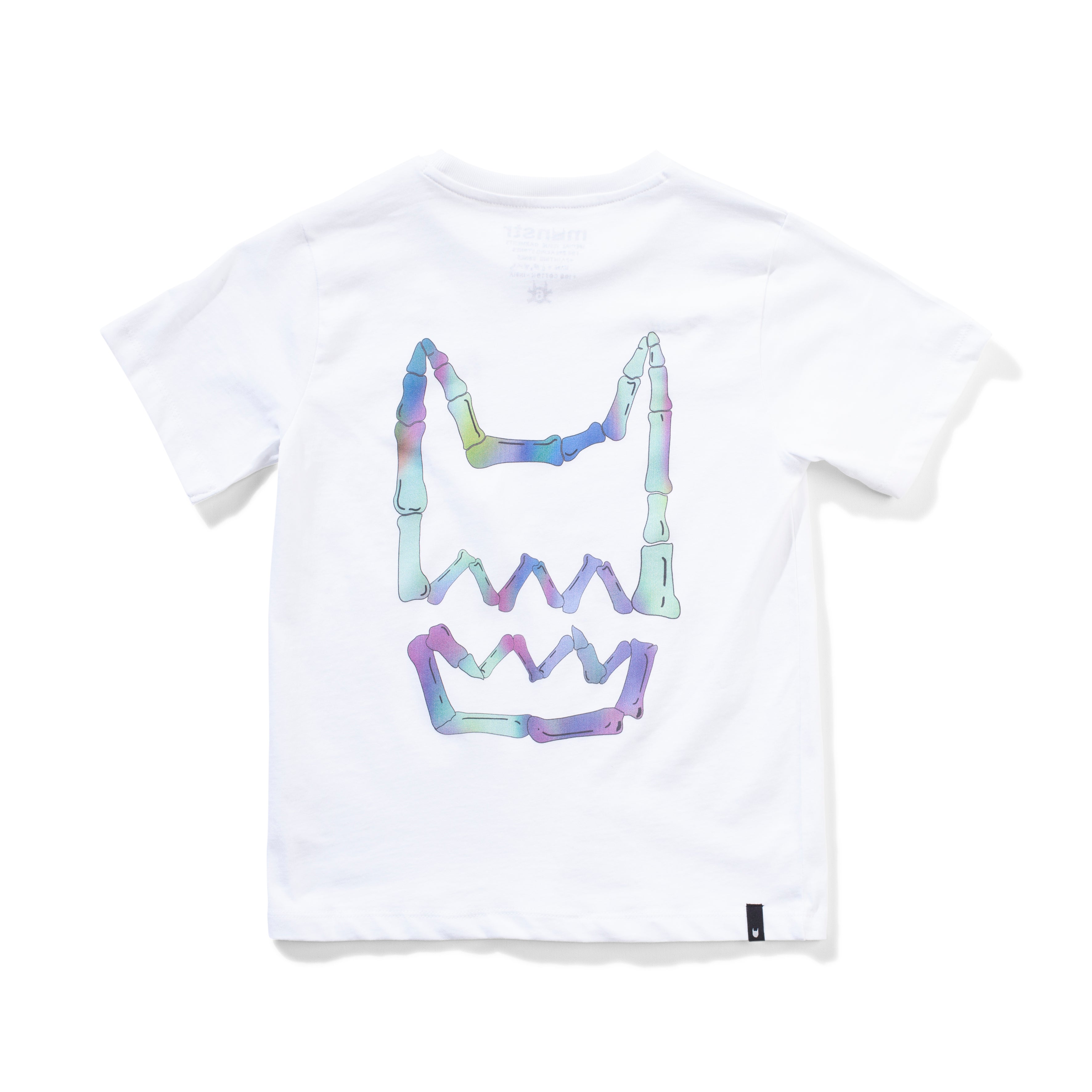 Munster Kids Glow Teeth SS Tee - White