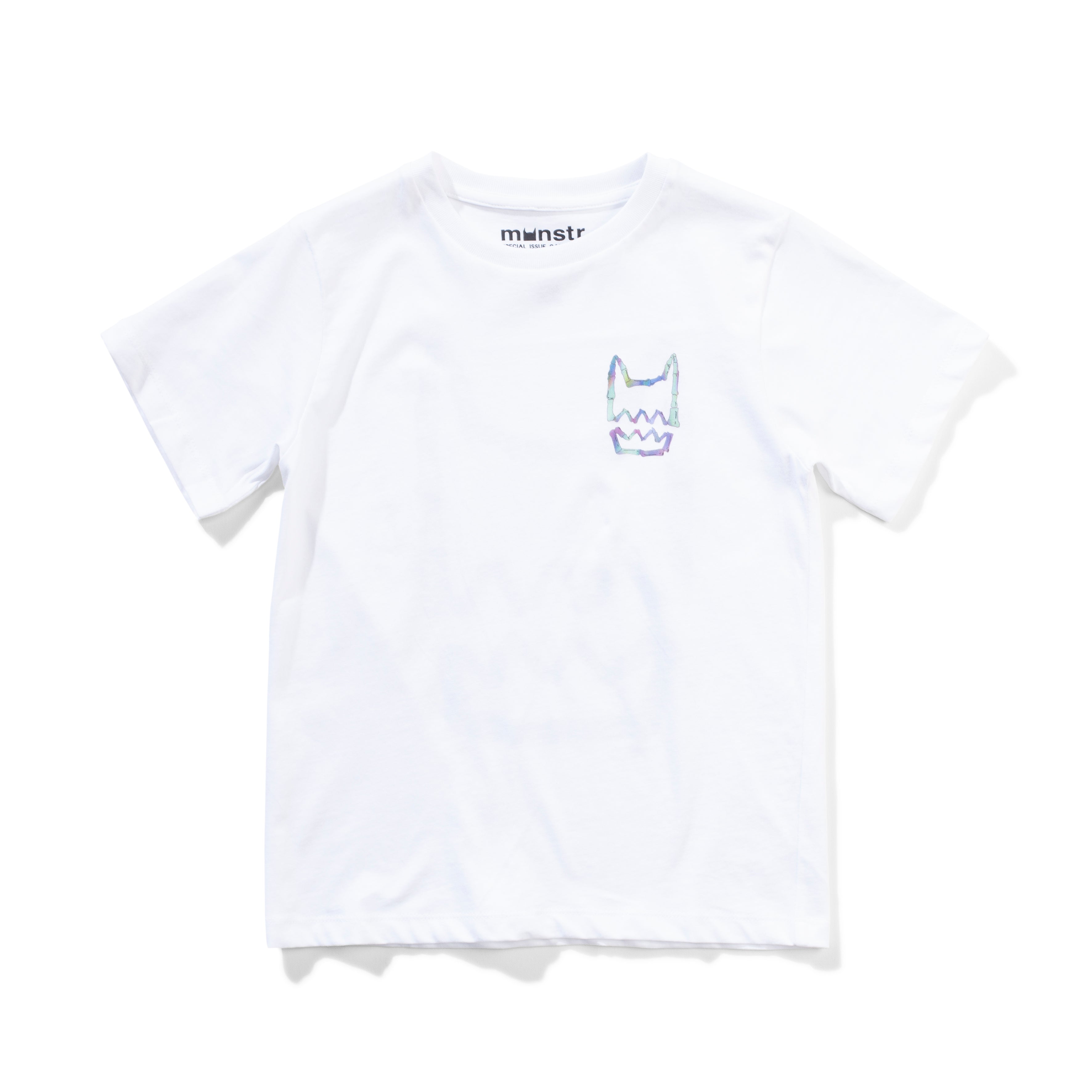 Munster Kids Glow Teeth SS Tee - White