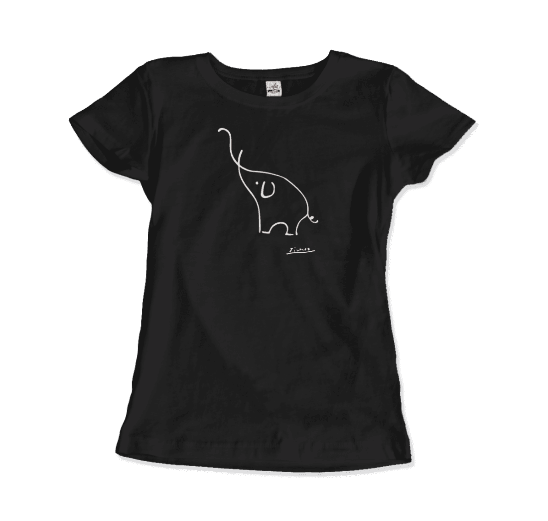 Pablo Picasso Elephant Sketch Artwork T-Shirt