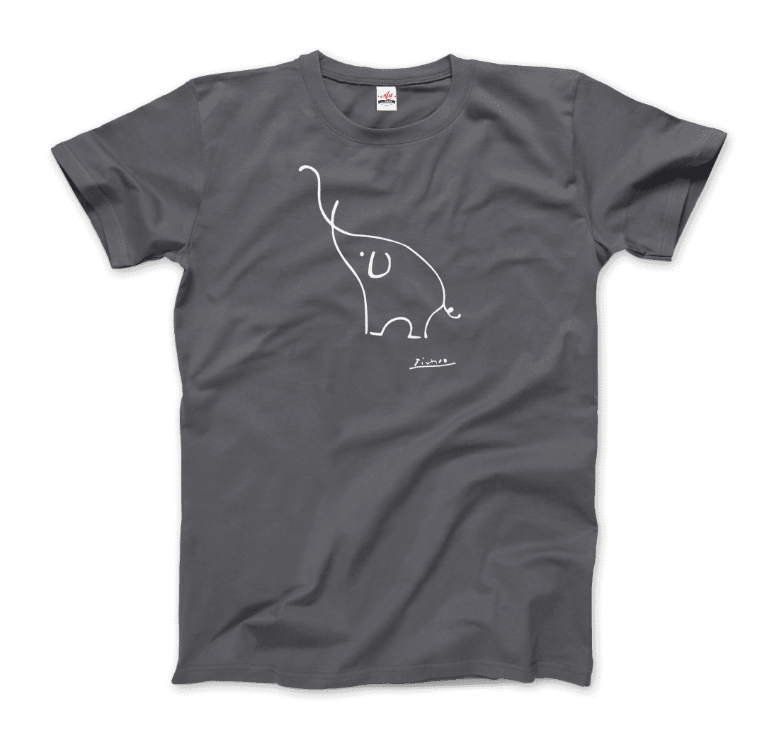 Pablo Picasso Elephant Sketch Artwork T-Shirt