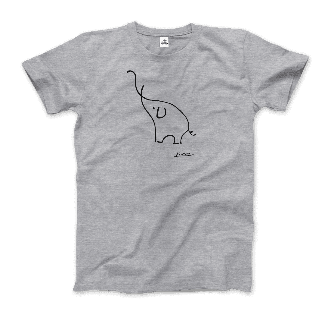 Pablo Picasso Elephant Sketch Artwork T-Shirt