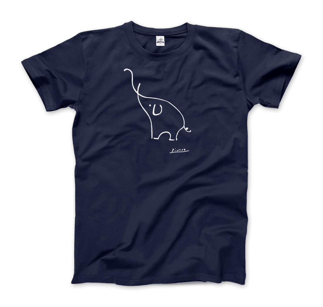 Pablo Picasso Elephant Sketch Artwork T-Shirt