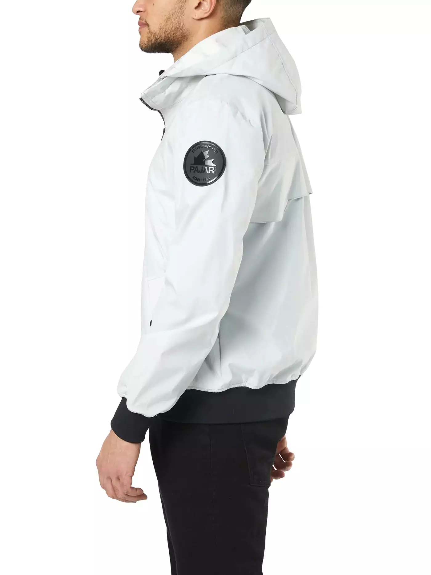 Pajar Mens Halcyon Bomber Rain Jacket - SILVER