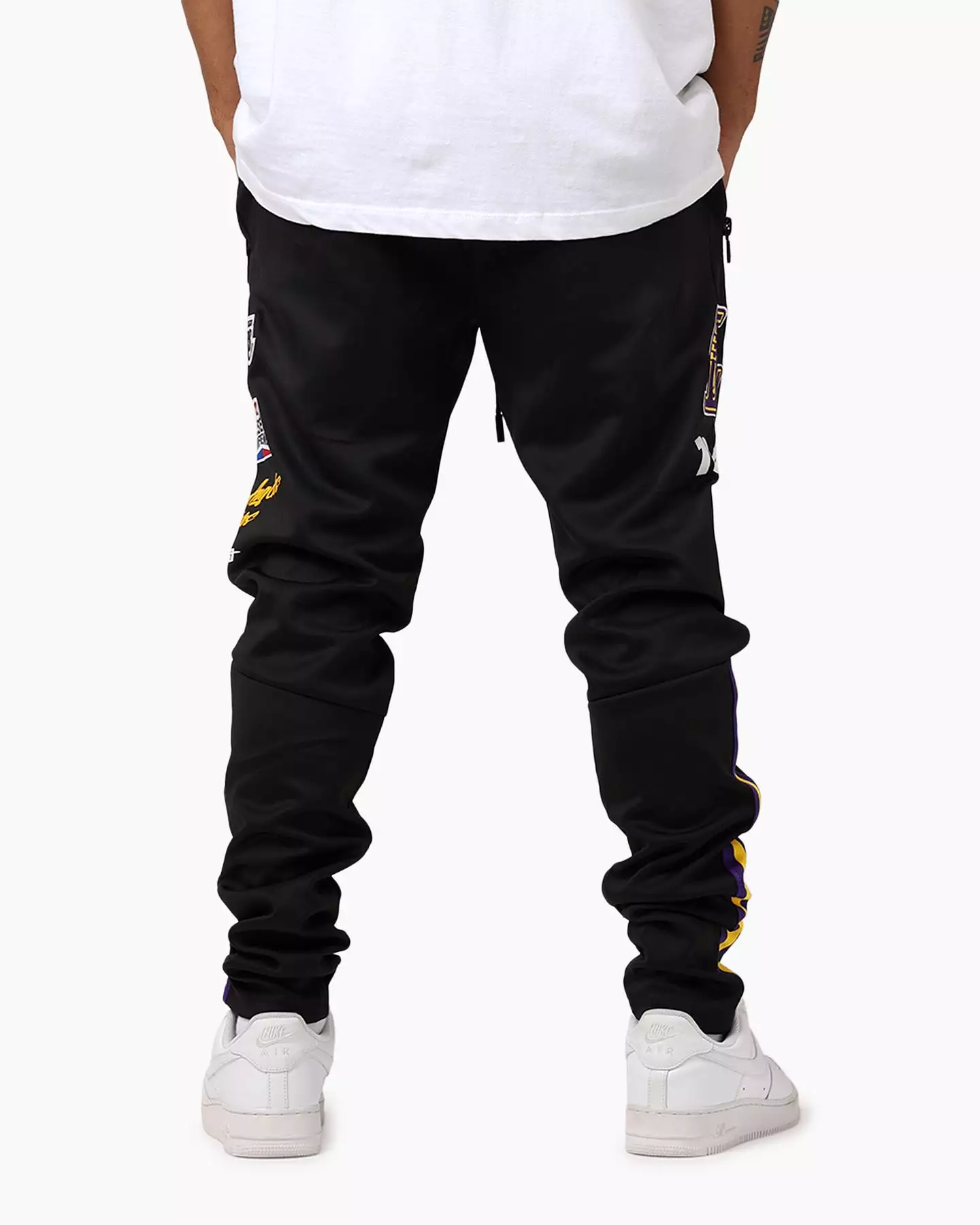 Pro Standard Los Angeles Lakers Fast Lane Track Pants Black