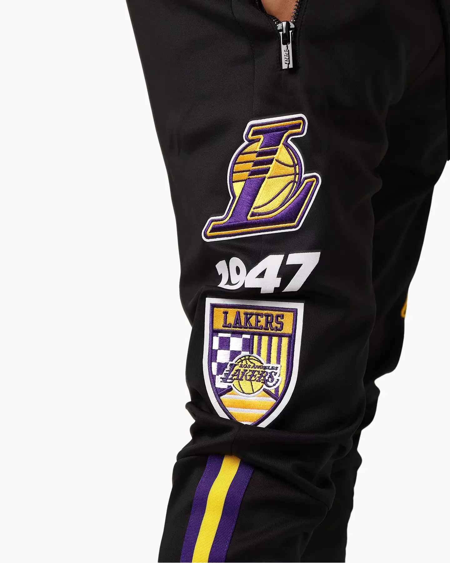 Pro Standard Los Angeles Lakers Fast Lane Track Pants Black