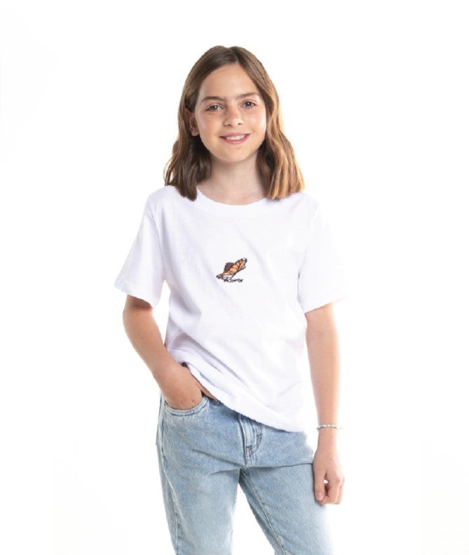 Remera Mc Rusty Butterfly Regular Tee Girls White