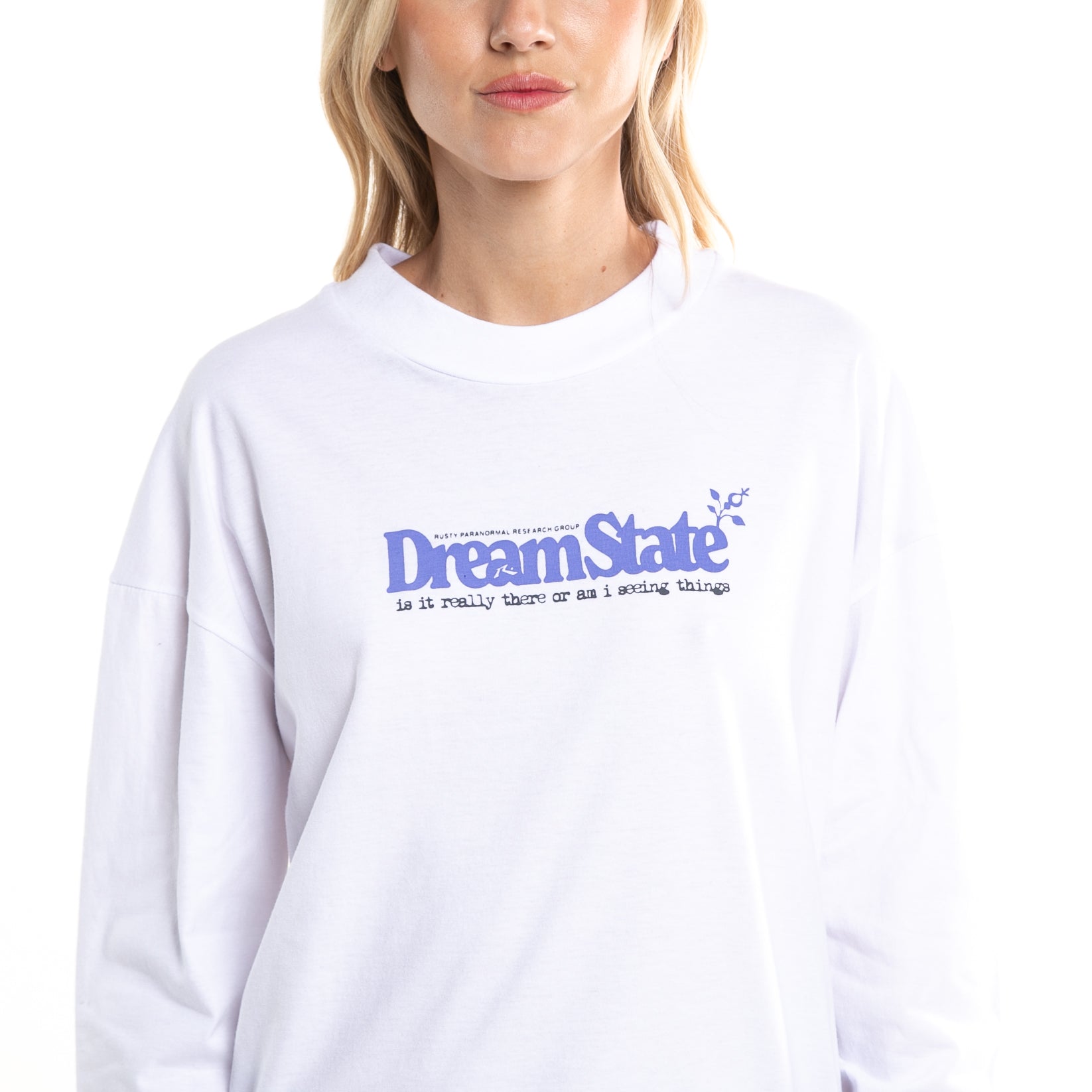 Remera Ml Rusty Dream State Relaxed Ls Tee Ld White