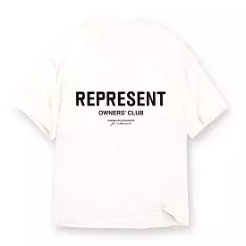 Represent Owners Club Logo Tee Flat White