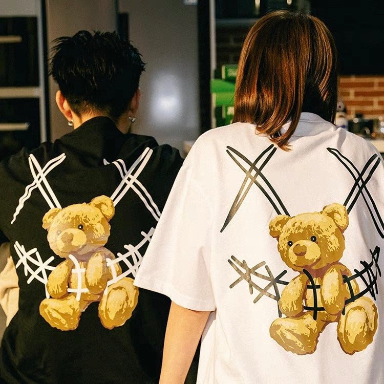 Rickyisclown [RIC] Teddy Bear Smiley Tee White [R8211019-B5]