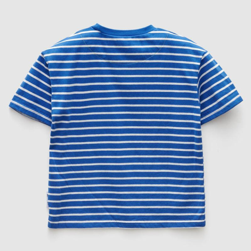 Sherif Curious Pocket Tee - Blue/White