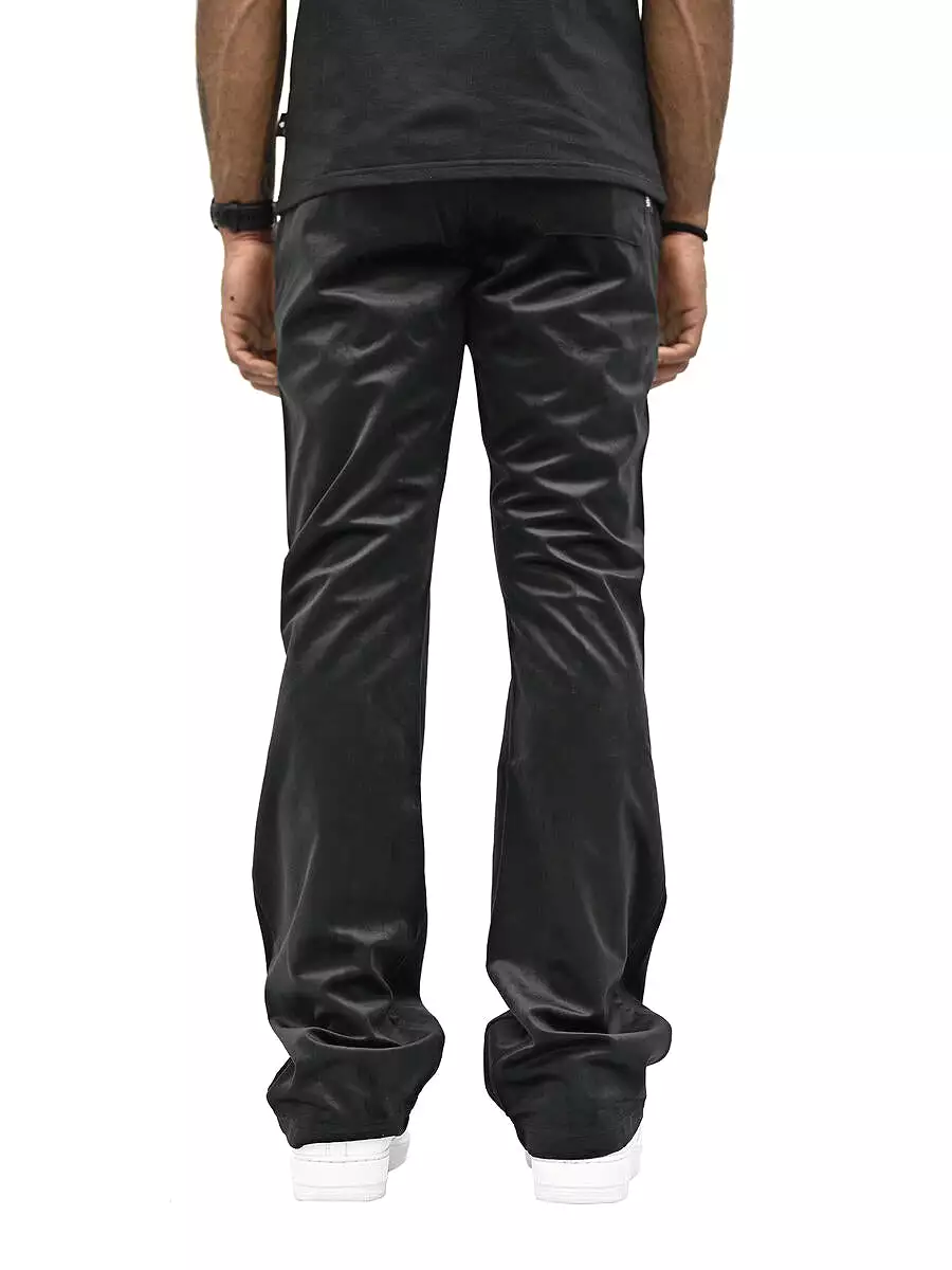 Si Tu Veux VEUX VELVET FLARE JOGGER (BLACK)