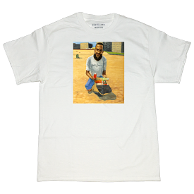 Skate Jawn Nutcracker Tee by Lee Smith White