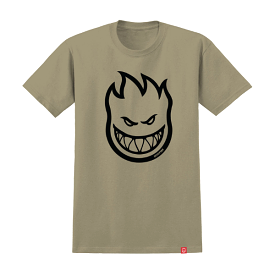 Spitfire Bighead T-Shirt - Sand/Black