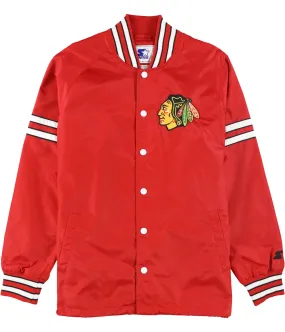 Starter Mens Chicago Blackhawks Windbreaker Jacket, TW2