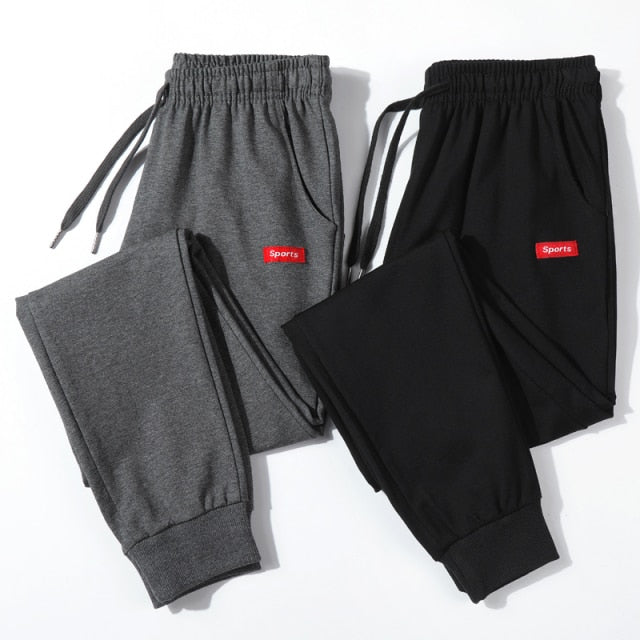 streetwear Pants Fashion Pencil linen Pants Men Full Length Drawstring Trousers For Men Casual Pants