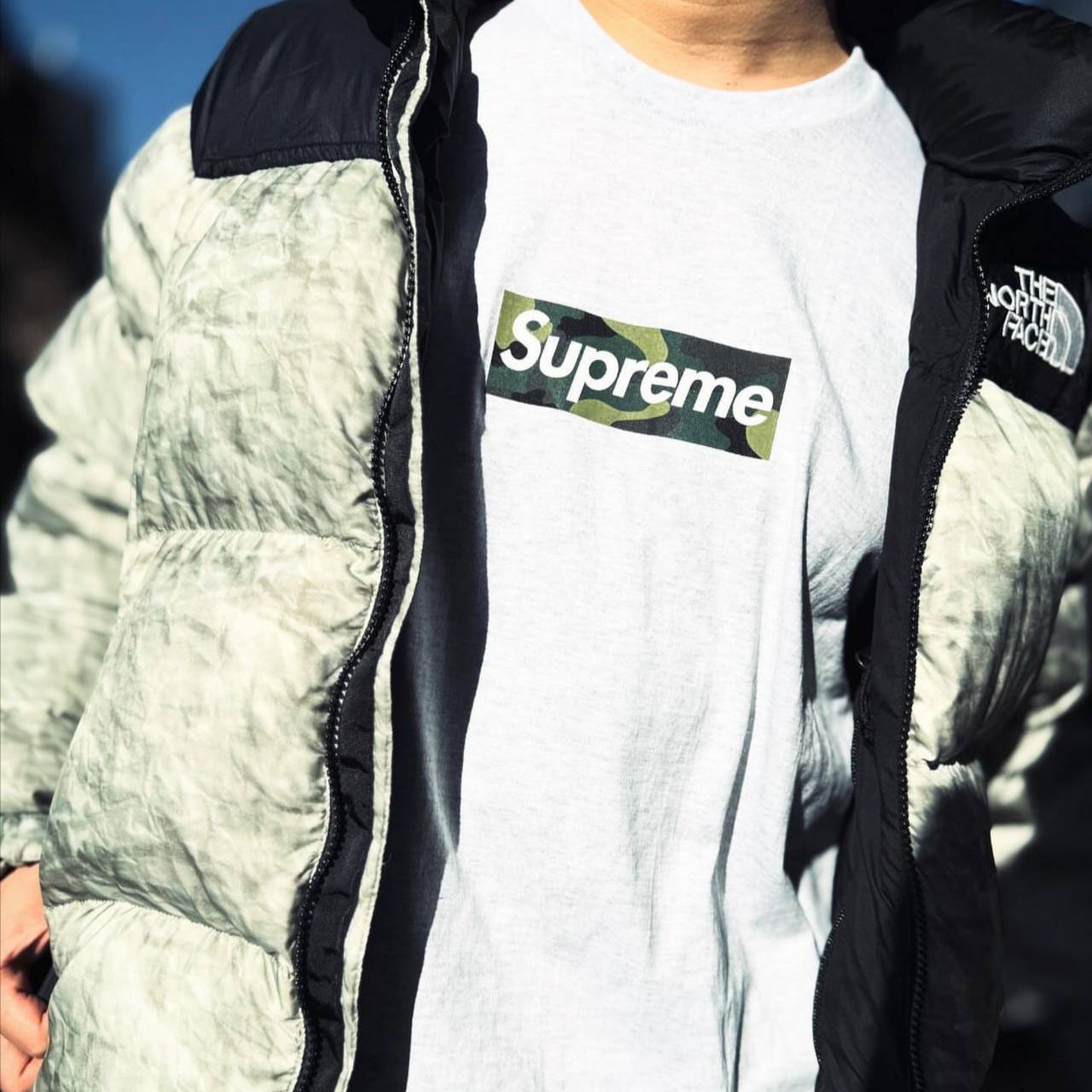 Supreme Camo Box Logo Tee White