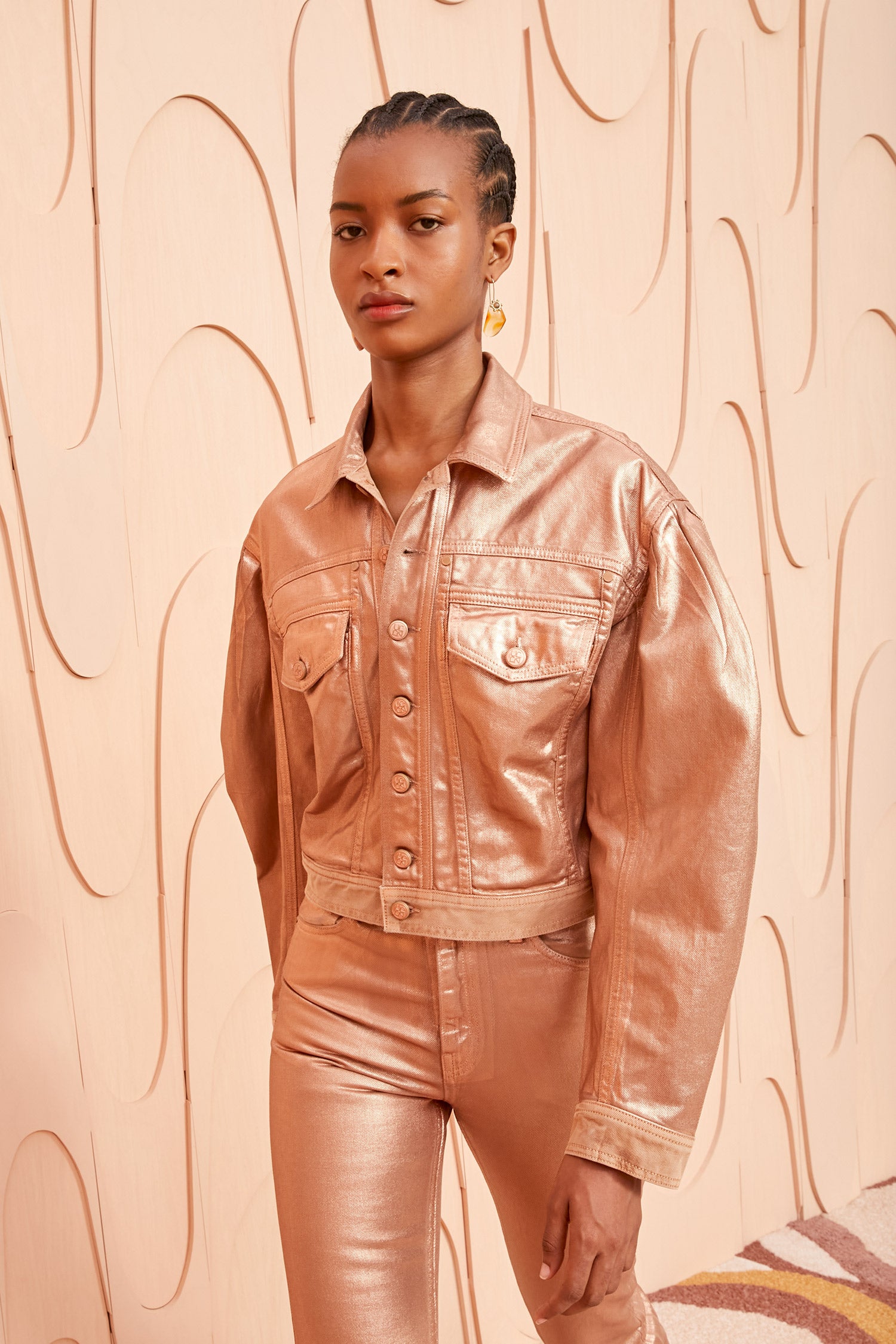 The Cosette Jacket - Copper Foiled Wash