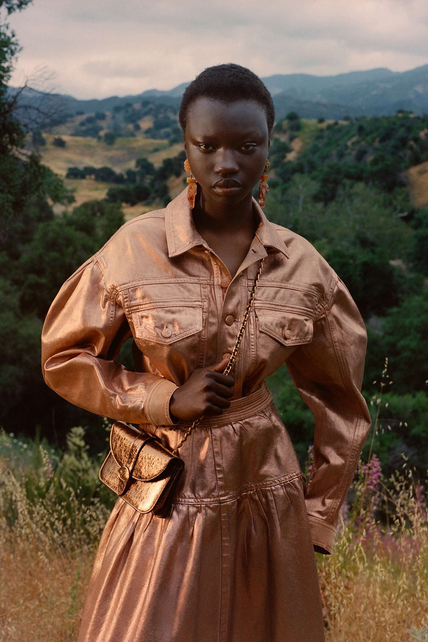 The Cosette Jacket - Copper Foiled Wash