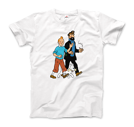 Tintin, Snowy and Captain Haddock Artwork T-Shirt