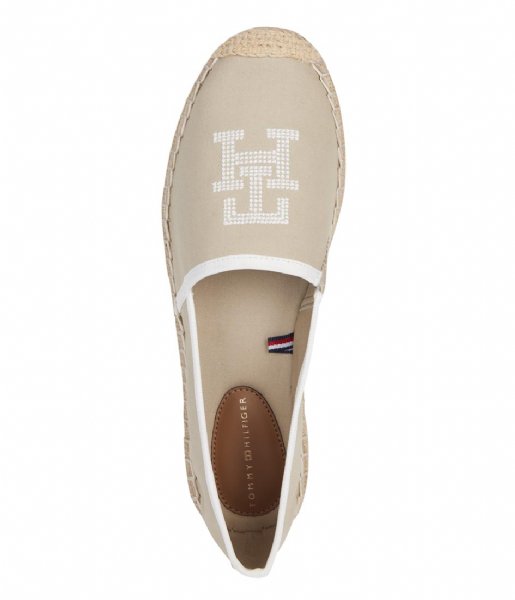 TOMMY HILFIGER Embroidered Espadrille Sandalwood